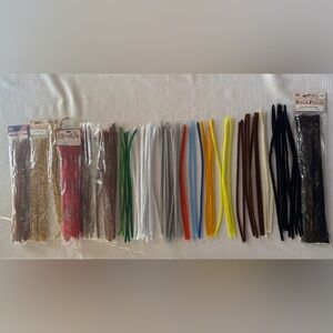 Craft Pipe Cleaners Assorted Colors Open & Unopened Packages